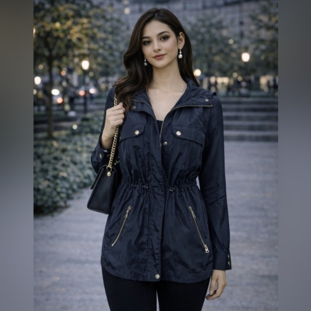 Women's Black Hooded Jacket